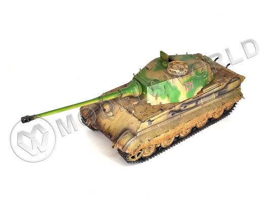 Готовая модель Немецкий тяжелый танк Тигр II с башней Порше в масштабе 1:35