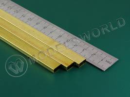 Прямоугольная латунная трубка 4.8х9.6 мм, 1 шт