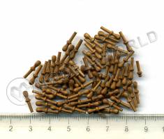 Нагель, орех, 10 мм, 10 шт