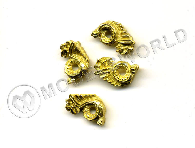 Декоративный элемент, змея, 14 мм, металл 1 шт. - фото 1