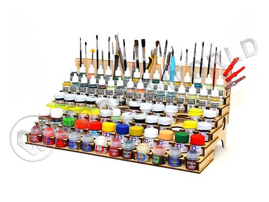 Органайзер под краску комбинированный 36, 30, 26 мм с отверстиями под кисточки