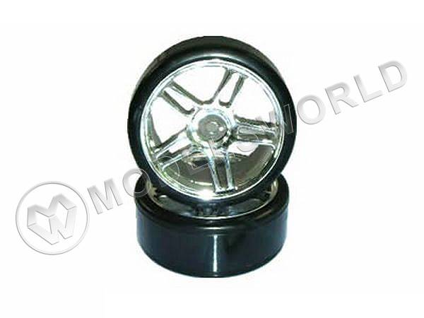 Комплект колес для дрифта Hi4123 (хром), 2 шт - фото 1