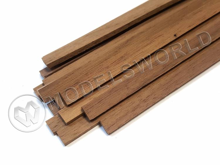 Рейка 4.0х8.0x500 мм, орех, 1 шт - фото 1