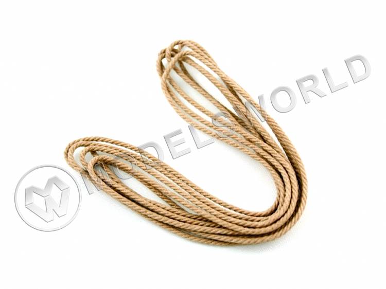 Нить для моделей Amati, бежевая 2.5 мм х 2 м Нить для моделей Amati, бежевая 2.5 мм х 2 м - фото 1