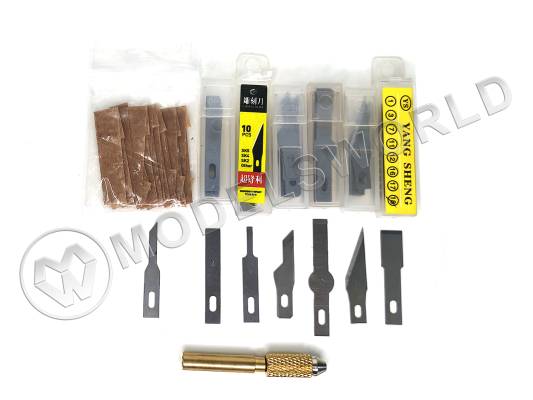 Набор цанговый зажим с лезвиями, 71 предмет