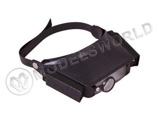 Лупа налобная Levenhuk Zeno Vizor H1 с подсветкой 1.5х/3х/6.5х/8х