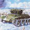 Склеиваемая пластиковая модель БТ-7А  командирский танк. Масштаб 1:35