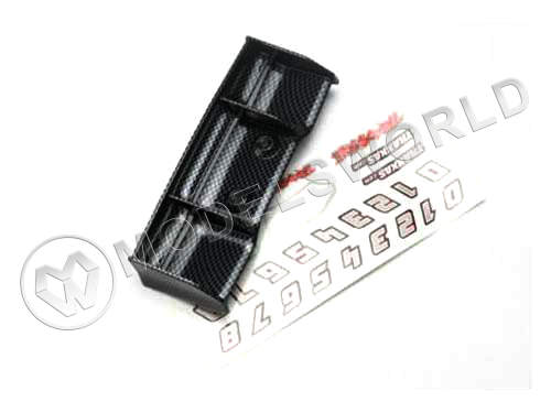 Антикрыло автомодели Wing, 1/16 E-Revo (Exo-carbon finish)/ decal sheet - фото 1