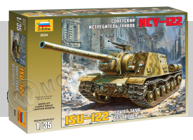 Склеиваемая пластиковая модель Советский истребитель танков ИСУ-122. Масштаб 1:35