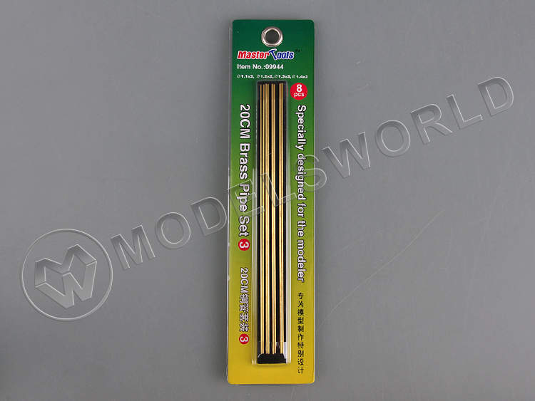 Набор латунных трубок Master Tools 1.1 мм, 1.6 мм, 2.1 мм, 2.6 мм, длина 20 см. 4 шт - фото 1