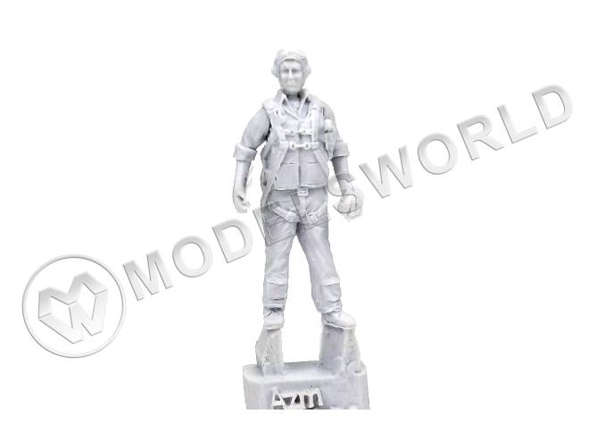 Фигура Пилот US NAVY периода второй мировой войны. Масштаб 1:48 - фото 1