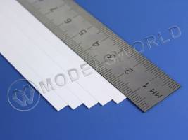 Полоска пластиковая для масштаба S, 0.4х4.8 мм, 10 шт