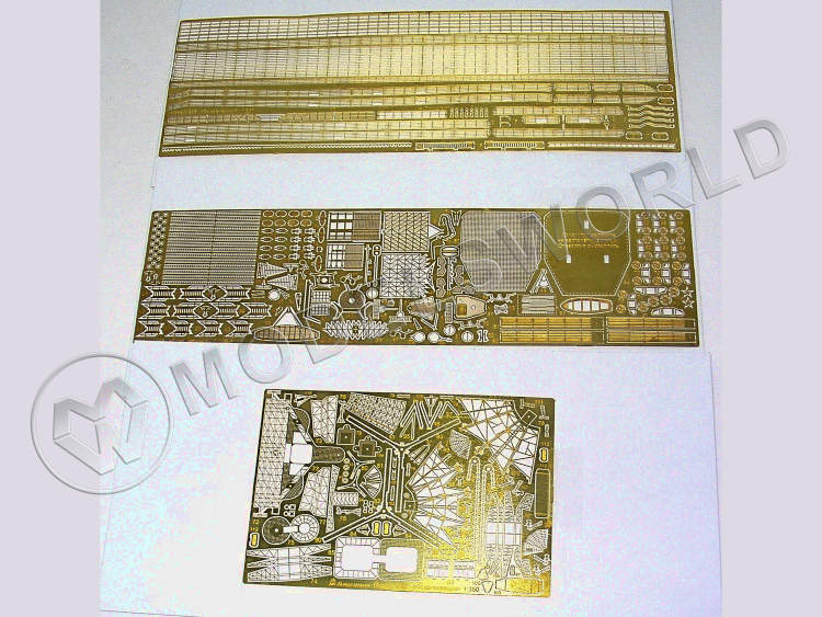 Набор фототравления для кораблей класса "Современный" пр. 956, Trumpeter. Масштаб 1:350 - фото 1