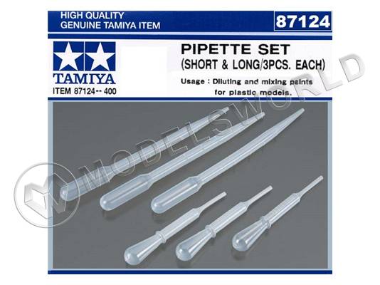 Набор пипеток Tamiya, длиные и короткие по 3 шт - фото 1