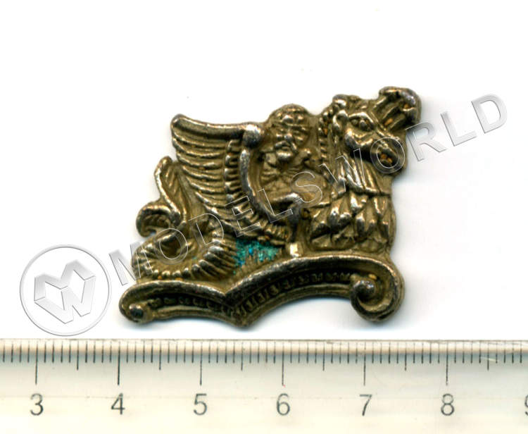 Декоративный элемент, дракон, 40 мм, металл 1 шт - фото 1