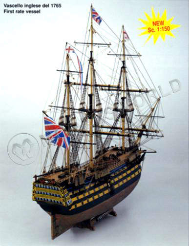 MV56_s.jpg Набор для постройки модели корабля HMS VICTORY. Масштаб 1:150 - фото 1