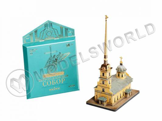 Модель из бумаги Петропавловский собор, серия Петербург в миниатюре