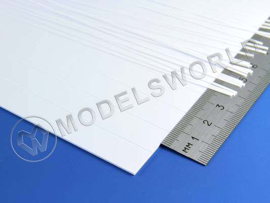 Кровля, шаг 12.7 мм, толщина 1 мм, лист 15х30 см