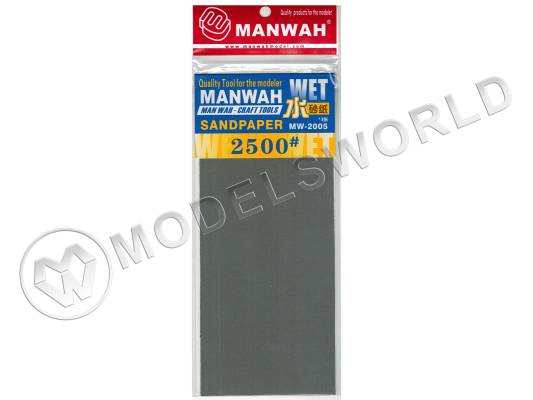 Наждачная бумага 2500 Manwah, 95х235 мм, 3 шт
