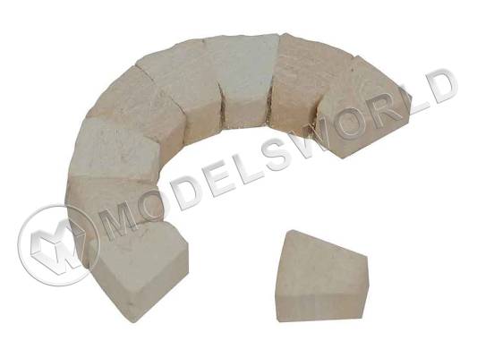 Набор средних кирпичей для арок, масштаб 1:20, 50 шт