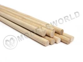 Комплект круглая заготовка, береза. Диаметр 9 мм, длина 50 см, 10 шт