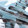Склеиваемая пластиковая модель Российский многоцелевой истребитель завоевания превосходства в воздухе Су-30СМ. Масштаб 1:48