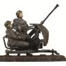 Немецкое 20-мм зенитное орудие Flak-38 с расчётом. Масштаб 1:72