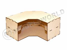 Угловой модуль-органайзер с полочкой. Собранный.