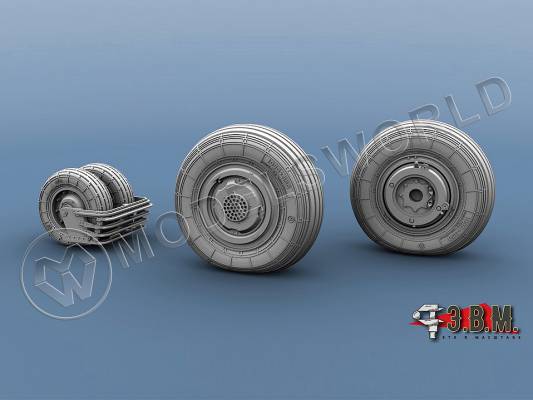 Колеса шасси Су-35. Масштаб 1:72