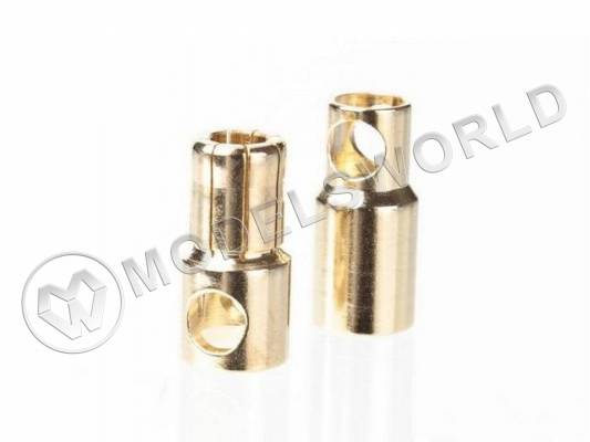 Разъем HXT 5.0мм позолоченный "мама/папа"